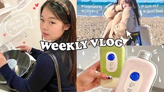 unwinding vlog🧸🍂: travel diary l the city has turned orange! l beach on cold days etc..