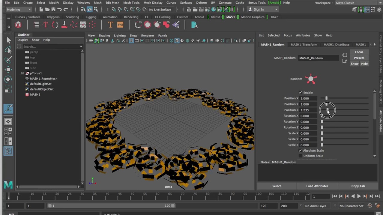 Autodesk Maya Tutorials For Beginners: Mash Maya Exploded - YouTube