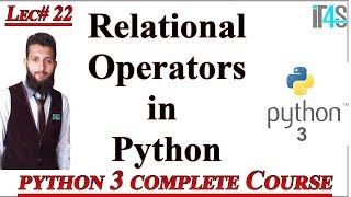 Python Tutorial in Urdu | Hindi | Relational Operators in Python | Uses and Examples