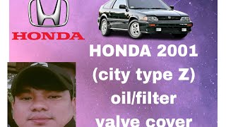 (HONDA City type- Z) change oil/replace valve cover gasket/distributor o-ring repair vlogs #14❤️