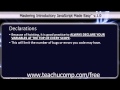 JavaScript Training Tutorial Declarations
