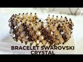 How to make bracelet swarovski crystal with bicone, easy beading tutorials, diy jewellery making