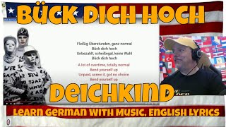 Bück dich hoch, Deichkind - Learn German With Music, English Lyrics - REACTION