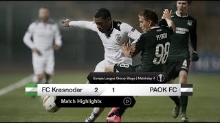 Τα στιγμιότυπα του Κράσνονταρ-ΠΑΟΚ - PAOK TV