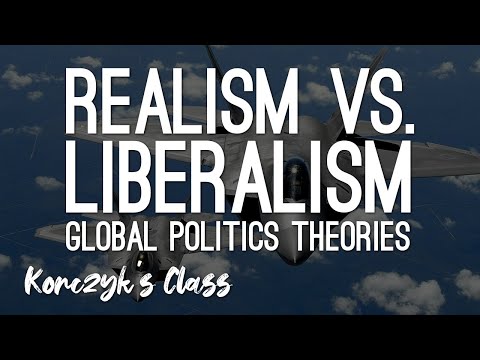 What are the essential differences between the liberal internationalism and realist theories?