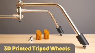 C Stand Lighting Studio Tripod - 3D Printing Wheels Adapter