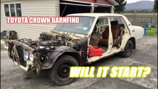 Toyota Crown Deluxe Barn Find!! WILL IT START ?