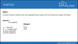 #10 Python string Functions [ lower,isalpha,isdigit ] || Python Programming Tutorial For Beginners |