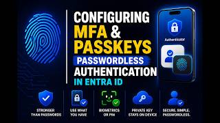 Configuring MFA & Passkeys (Passwordless Authentication) in Entra ID