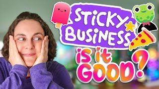 Let's Open a STICKER SHOP! | Sticky Business Gameplay \u0026 Review 🐸