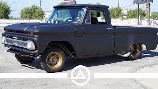 900 hp Chevy C10 Gasser Doing Massive Burnouts at Drag Strip