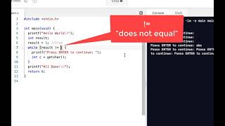 C Programming Skills Using Replit: Repetition Statements Intro