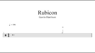 Gavin Harrison - Rubicon | DRUM SHEET MUSIC