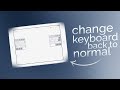 How to Change iPad Keyboard Back to Normal (tutorial)