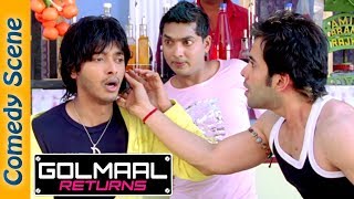 Shreyas Talpade Comedy Scene - Golmaal Returns Movie - Ajay Devgan - Tusshar Kapoor