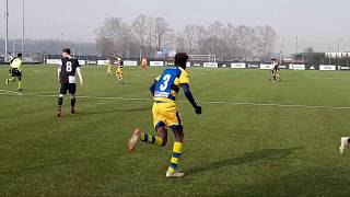 Under 15, 3^ Rit. Juventus-Parma, 12' tiro di Elhadj Hamed Mbaye, parata