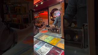 Trying the gelato in Paris Summer Olympics 2024