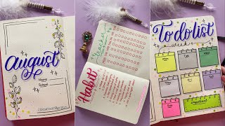 Plan With Me | August 2023 Bullet Journal Setup | Easy For Beginners