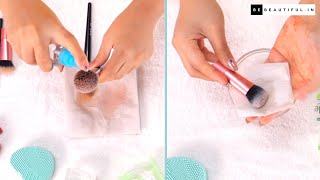 How To Wash Makeup Brushes At Home | Tips and Tricks To Clean Makeup Tools | Be Beautiful