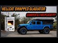 Alu-Cab Canopy Camper on a Hellcat Swapped Gladiator | Tiny Builds