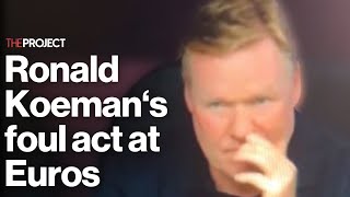 Ronald Koeman caught picking his nose during Euros game