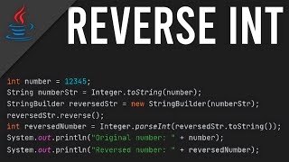 Reverse Integer in JAVA | (simple & easy)