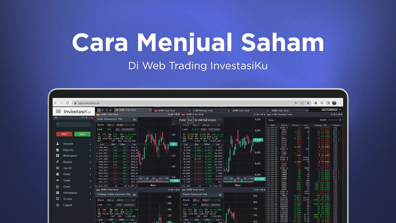 Video Tutorial Web Trading - Cara Menjual Saham - YouTube