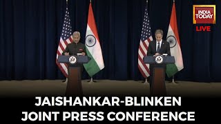 Jaishankar-Blinken Press Conference LIVE: S Jaishankar LIVE | S Jaishankar In US | India-US News