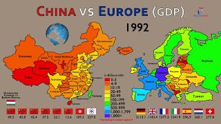 Economy of Chinese Provinces vs European Countries (1960-2021)