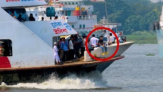 Dhaka to Elisha Passenger Ship | MV Karnaphuli-3 Launch | Overloaded Passenger Vessel