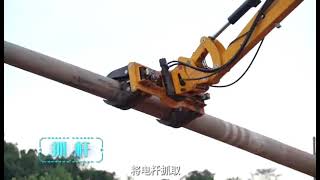 Electrical pole erection machine, made by Beta