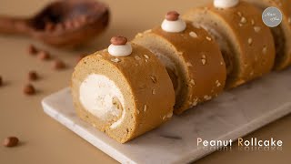 제주스타벅스 우도땅콩롤. 메종올리비아 스타일로 만들어 보았어요 l Peanut Rollcake.