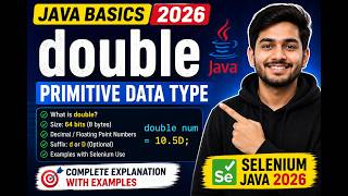 159. double Primitive Data Type in Java (Selenium Java 2026)