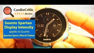 Suunto Spartan Sport & Ultra - Display Intensity demonstration
