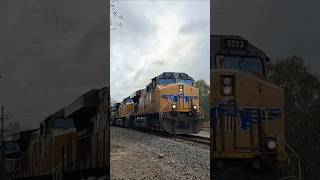 C44ACM/C6M! UP #5552 leads a slow EB UP M-LKLI28 out of Lake Charles, Louisiana!!!