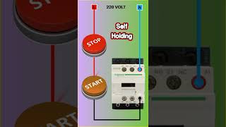 Self Holding Contactor Circuit #electrical #electrician