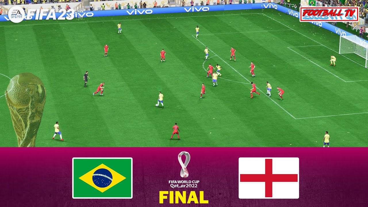 FIFA 23 - Brazil Vs England - Final FIFA World Cup Qatar 2022 - Full ...