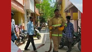 மாவட்ட செயலாளர் நற்பணி இயக்க முடியும் சதீஷ்குமார் அவர்கள் தீயணைப்பு படையினரும் கூறிய ஆறுதல் தெரிவித்