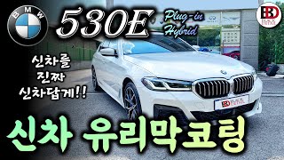 신차를 진짜 신차답게!! 오랜 지인과 함께하는 2021 BMW 530e 플러그인 하이브리드 셀프 유리막코팅 시공기 (feat. 볼라솔루션 - 아쿠아쉴드 MAX)