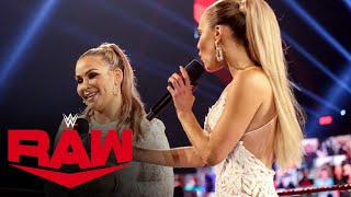 Natalya \u0026 Lana hold mocking “Hall of Fame induction” for Mickie James: Raw, Aug. 24, 2020