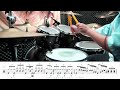 滅火器 fire ex. －人生尾路 funeral monologue drum cover 鼓譜 drum scores 動態鼓譜