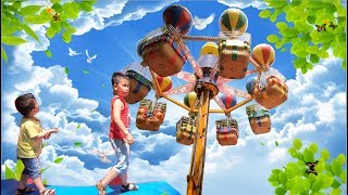 Best Outdoor Playgrounds for kids Amusement park Funny playtime with Vlad Family