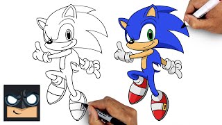 How To Draw Sonic the Hedgehog | Drawing Tutorial (Step by Step)