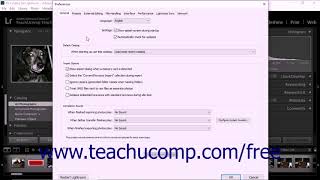 Lightroom Classic CC Tutorial Setting Import Preferences Adobe Training