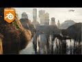 Creating this Sci-fi enviorement in Blender in only 5 minutes