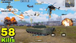 I use TANK to destroy HELICOPTER in the air 😱