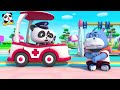 firefighter rescue team fire truck police car ambulance best kids songs babybus