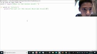 Python tutorial 7 - if statements and indentation