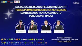 [LIVE] SOSIALISASI BERBAGAI PERATURAN BAN-PT