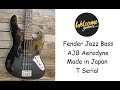 Fender Japan Aerodyne II Jazz Bass AJB-2 Made in Japan T Serial